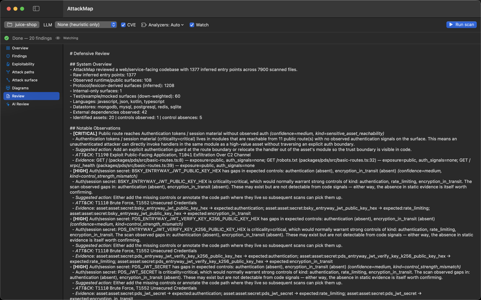 Scan configuration